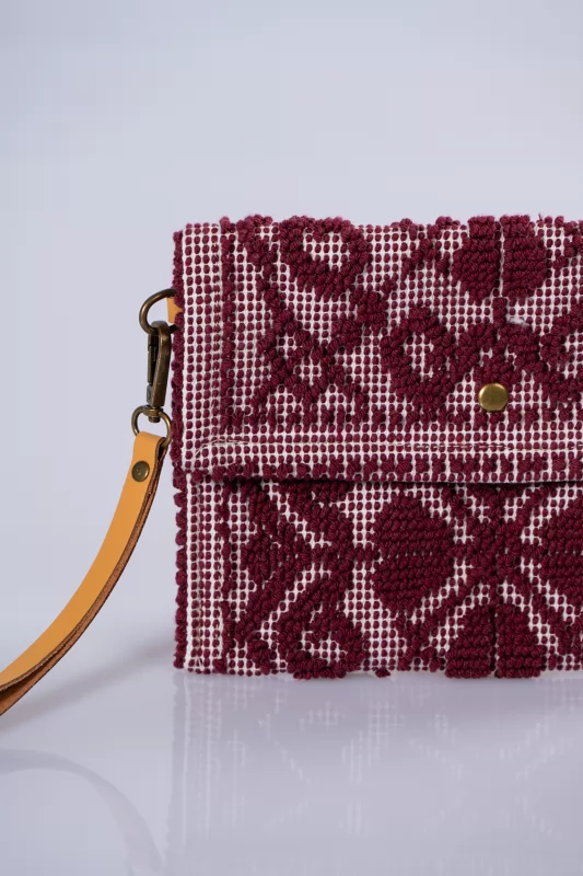 Φάκελος Mini Boho Wine Red