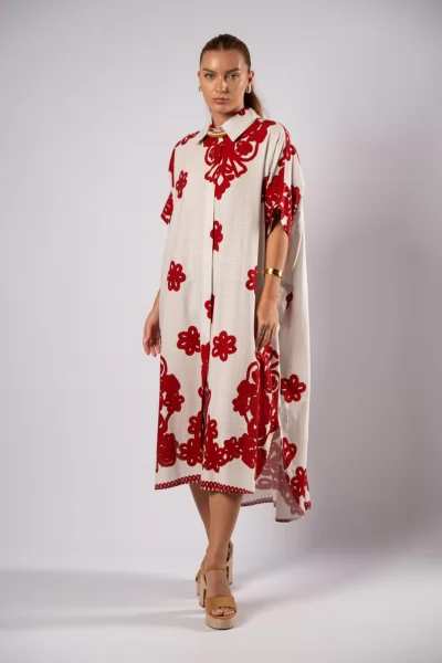 Dress Alkimini Red-Cream