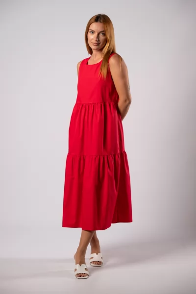 Dress Sleeveless Red