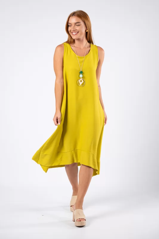 Φόρεμα Αμάνικο Olive