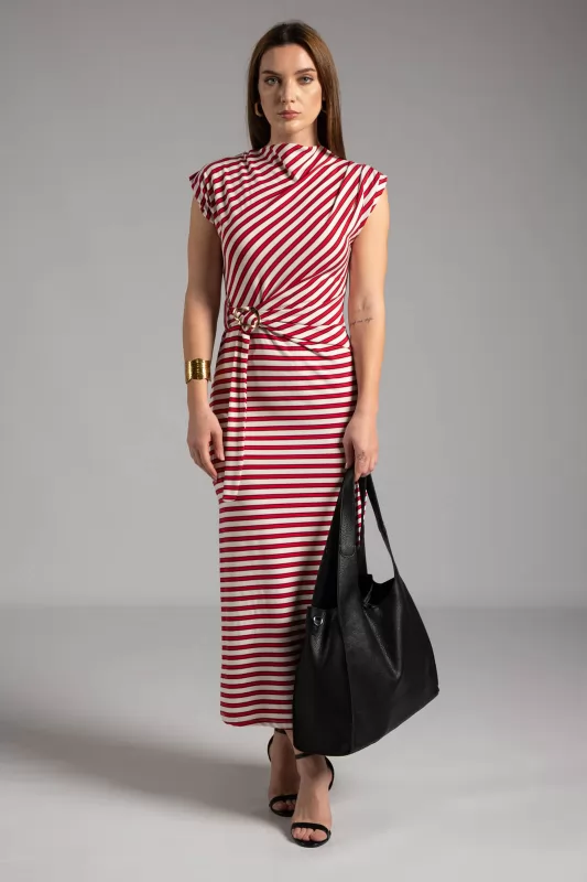 Dress Sleeveless Stripes