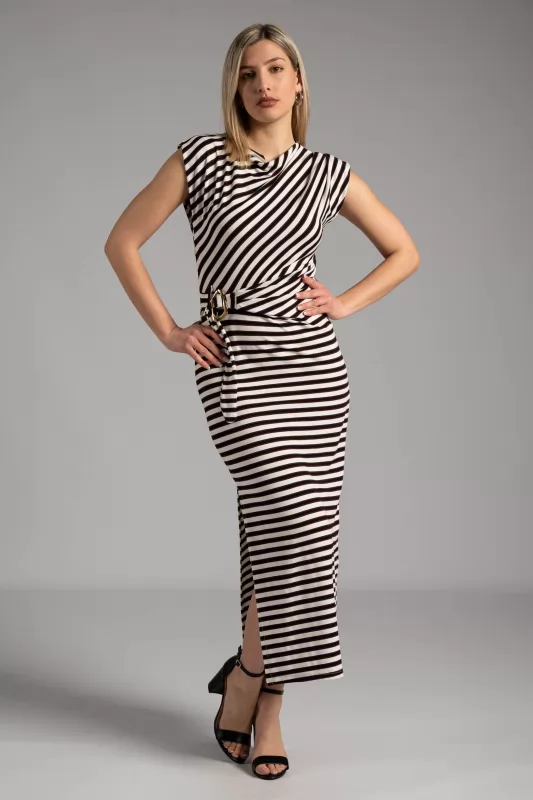 Dress Sleeveless Stripes