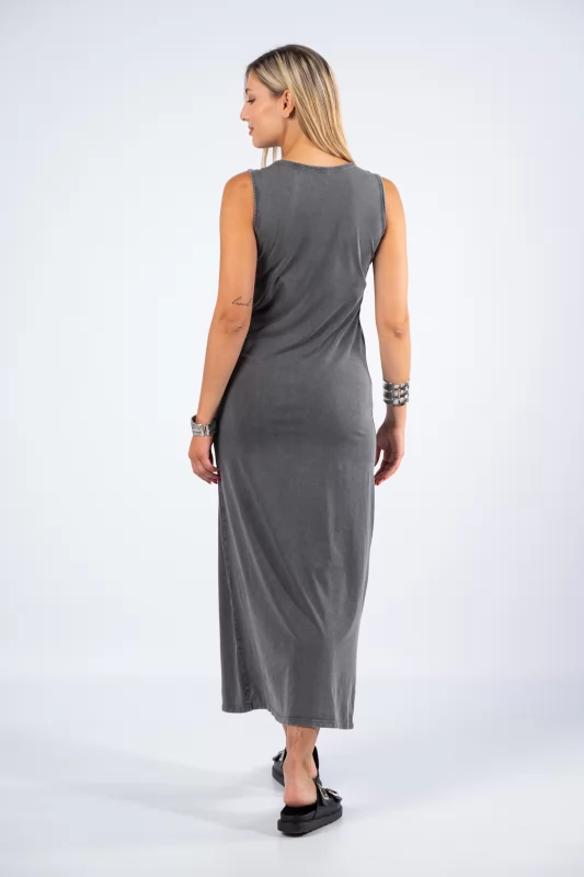 Dress Sleeveless Women Anthracite