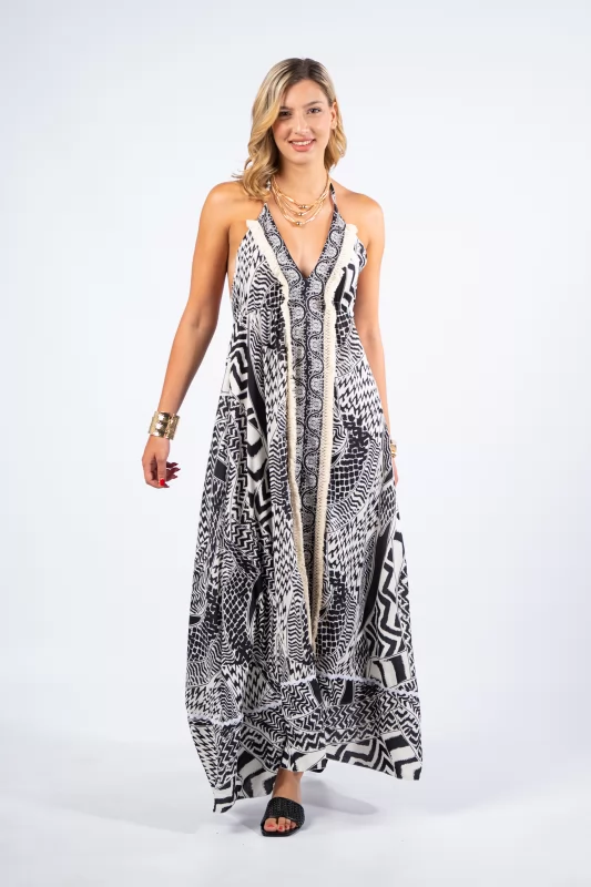 Dress Maxi Boho Naomi Black