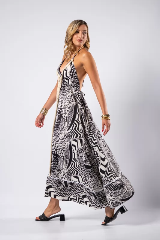 Dress Maxi Boho Naomi Black