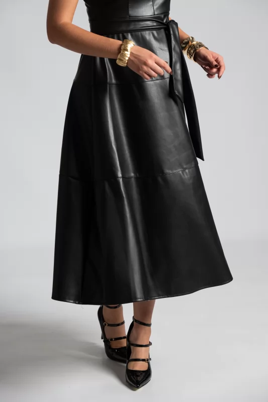 Dress Leatherette With Belt