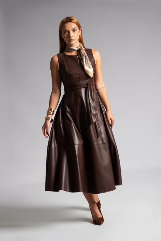 Dress Leatherette With Belt