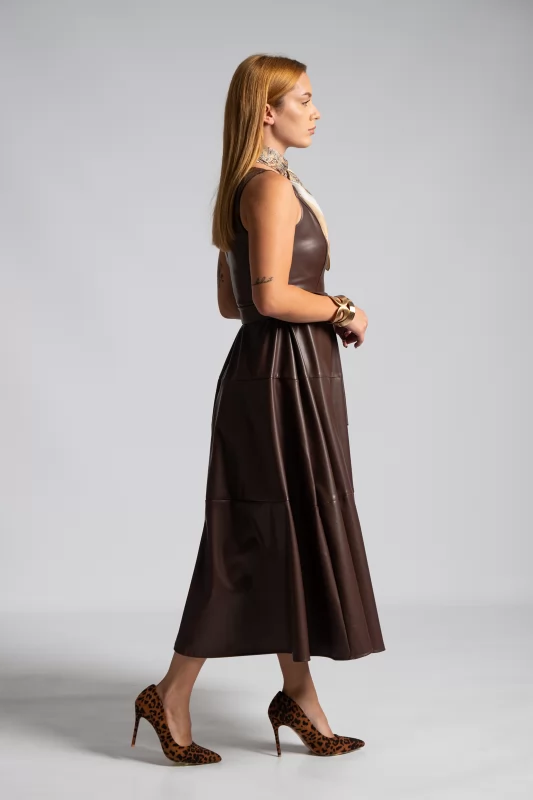 Dress Leatherette With Belt