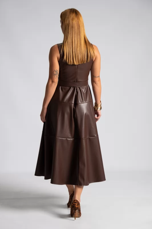 Dress Leatherette With Belt