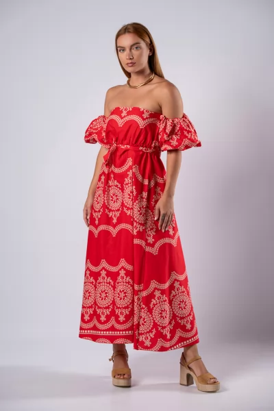 Φόρεμα Esmeralda Κόκκινο
