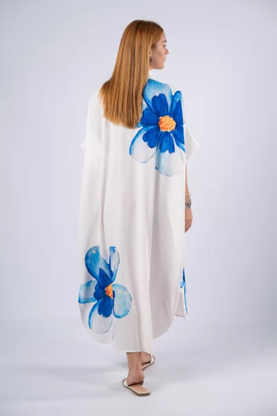 Φόρεμα Fedra Μπλε-Cream