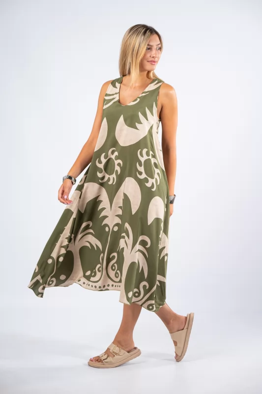 Dress Phoenix Cream-Khaki