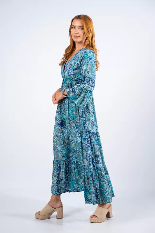 Φόρεμα Ileana Μπλε-Τιρκουαζ
