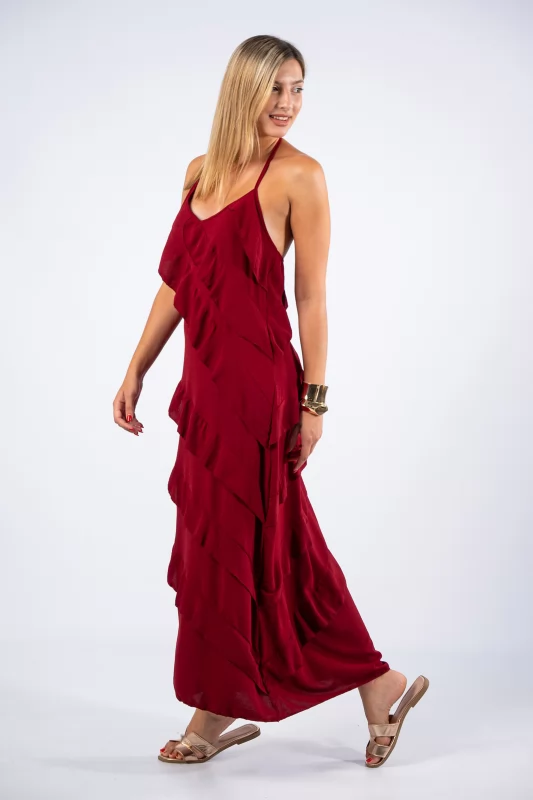 Dress Jessie Wine Red