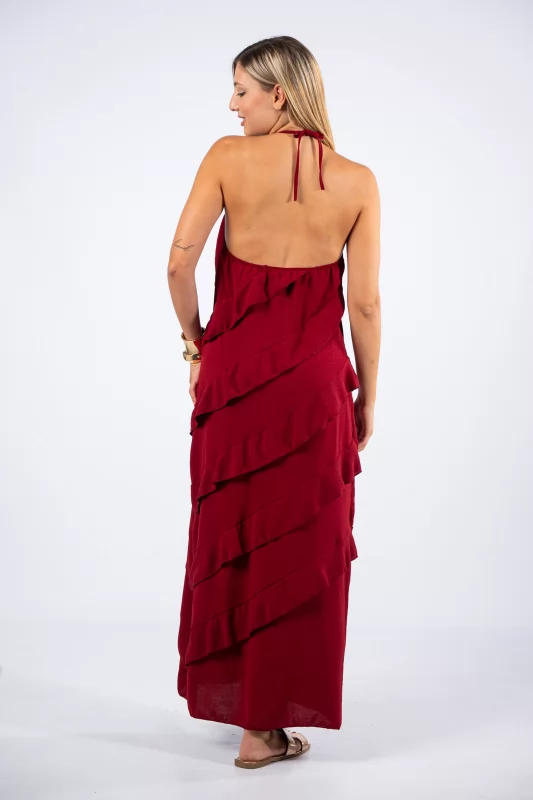 Dress Jessie Wine Red