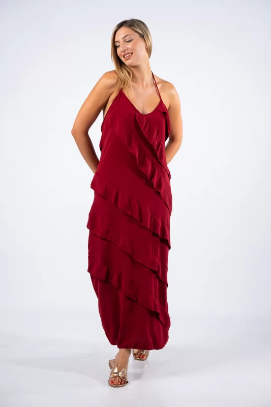 Dress Jessie Wine Red