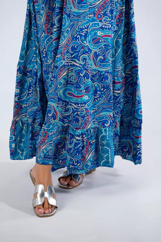 Dress Lahour Multicolor-Royal Blue