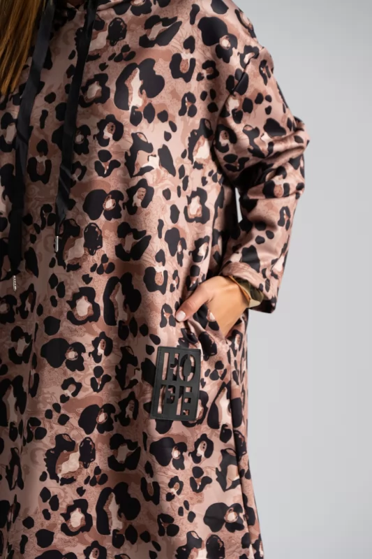 Dress Leopar Hooded 