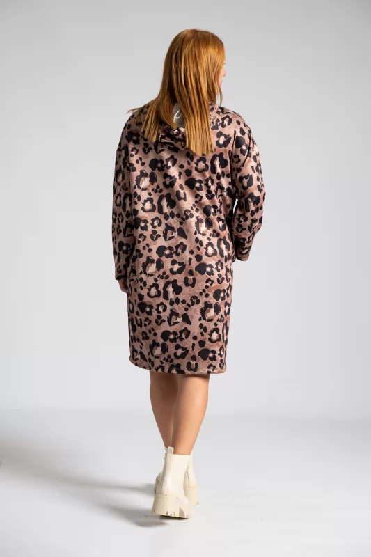 Dress Leopar Hooded 