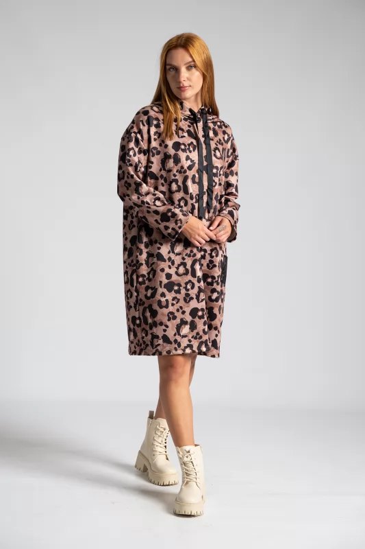 Dress Leopar Hooded 