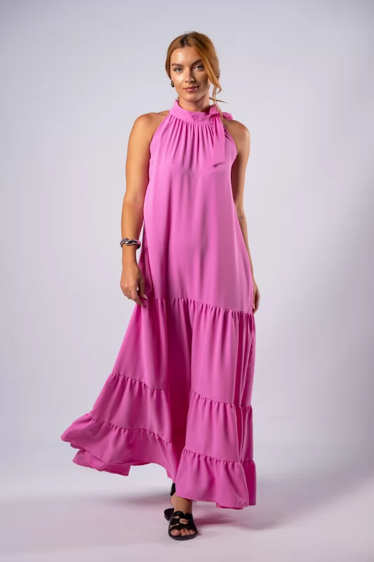 Maxi Dress Binding Pink
