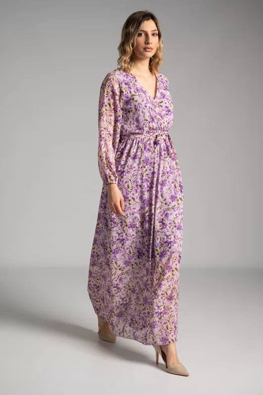 Wrap Dress Maxi Floral 