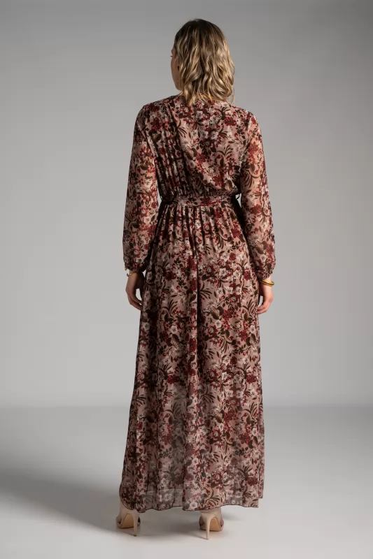 Wrap Dress Maxi Floral 