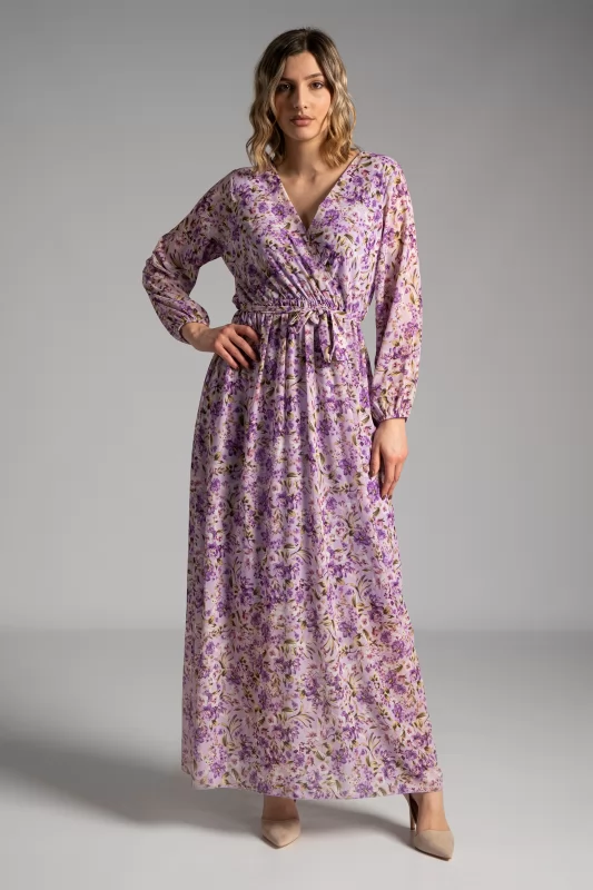 Wrap Dress Maxi Floral 