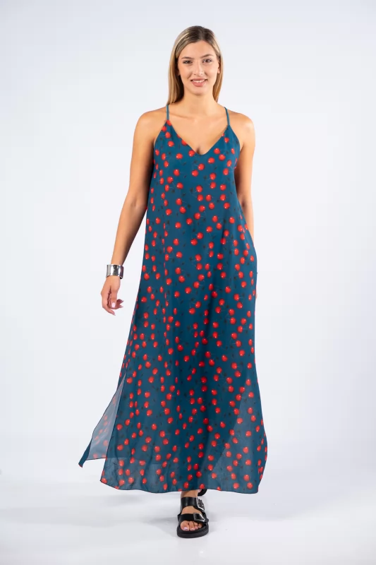 Dress Maxi X Cherries Teal