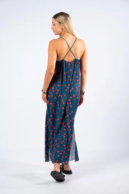 Dress Maxi X Cherries Teal