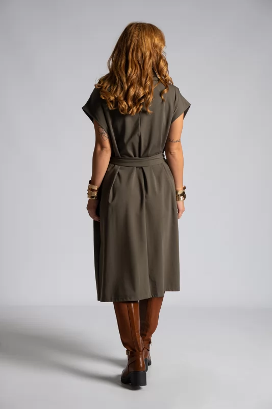 Midi Sleeveless Dress Belt