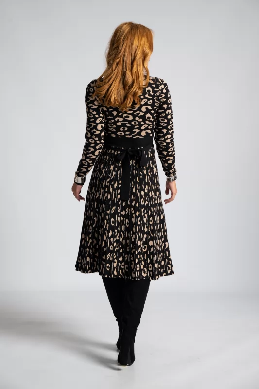 Dress Midi Crouched Leopar