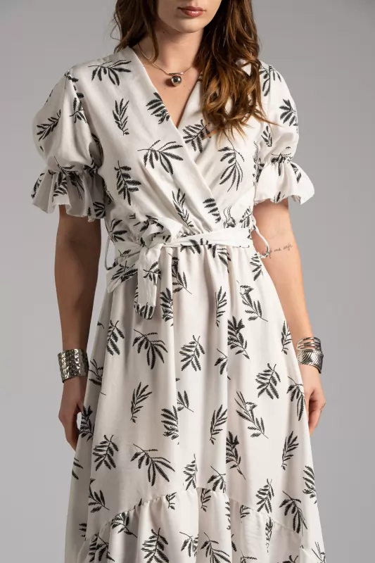 Dress Midi Leaves 