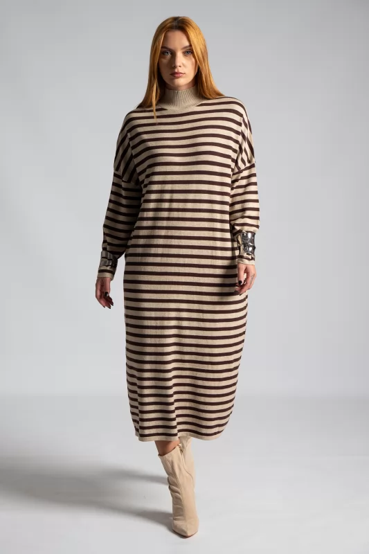 Dress Midi Lupeto Stripes