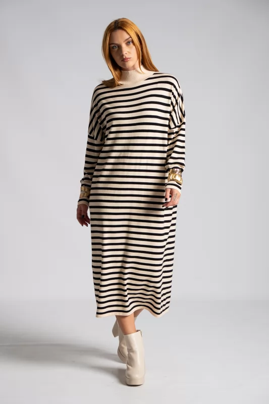 Dress Midi Lupeto Stripes