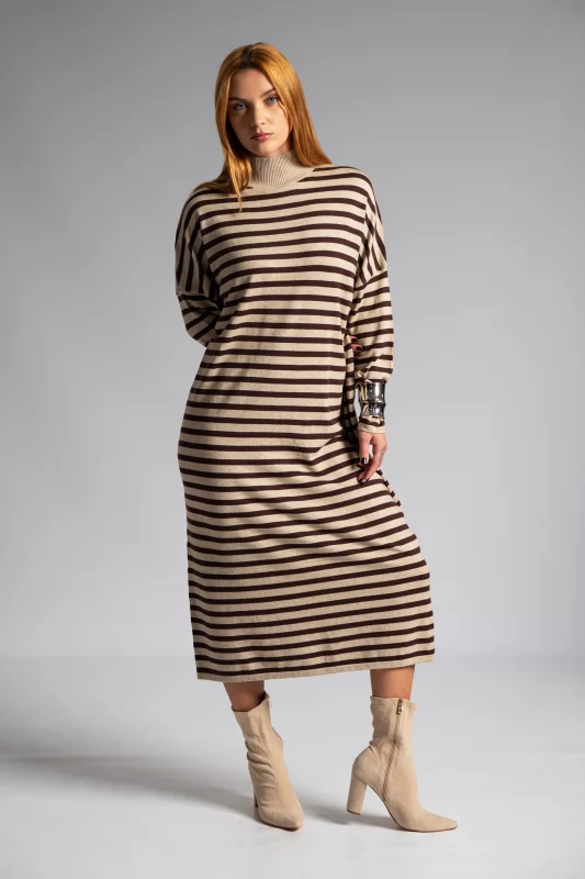 Dress Midi Lupeto Stripes