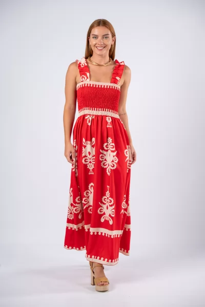 Φόρεμα Μπαρόκ Κόκκινο