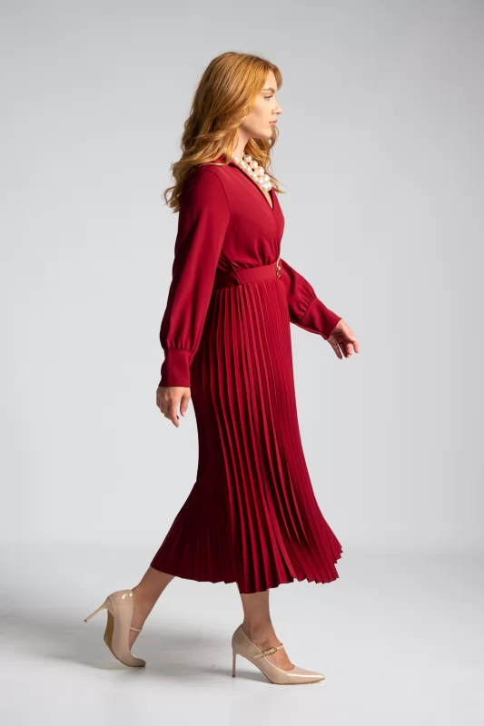 Dress Pleated Maxi 