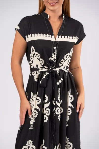 Φόρεμα Σεμιζιέ Armonia Μαύρο