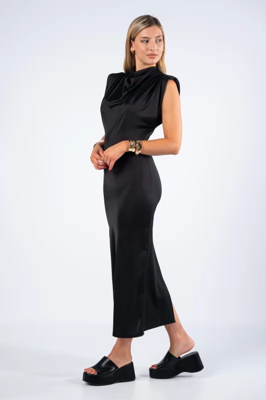Φόρεμα Slim Fit Μαύρο