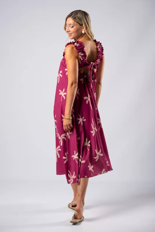 Φόρεμα Τιράντες Φοίνικας Ματζέντα