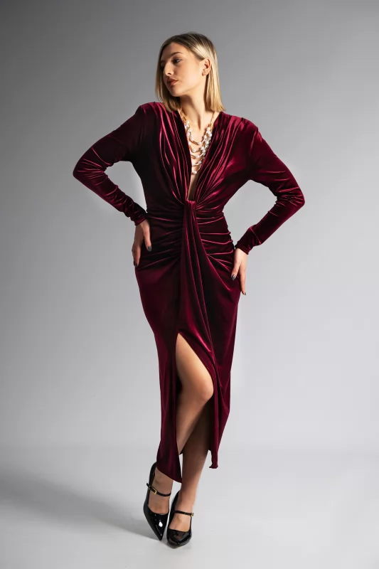 Velvet Dress Body Line