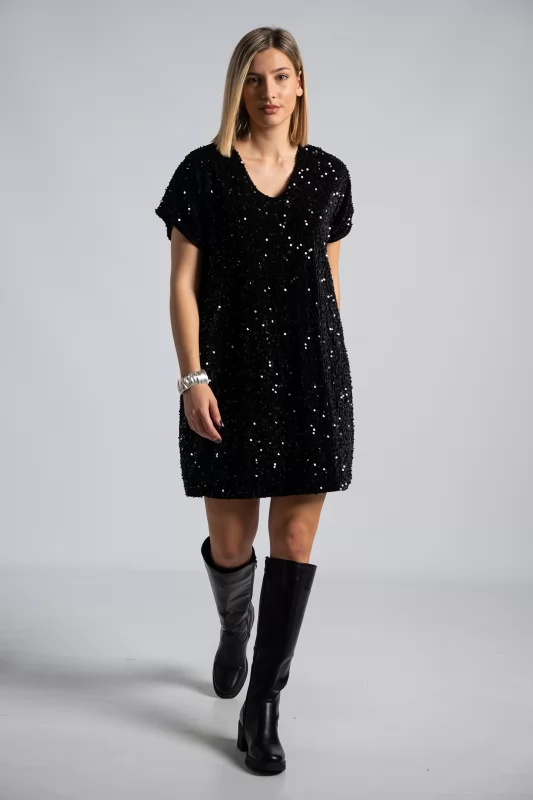 Velvet Dress Sequins