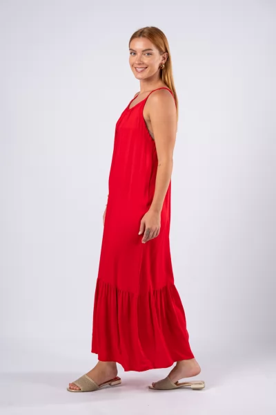 Dress Straps Volant Red