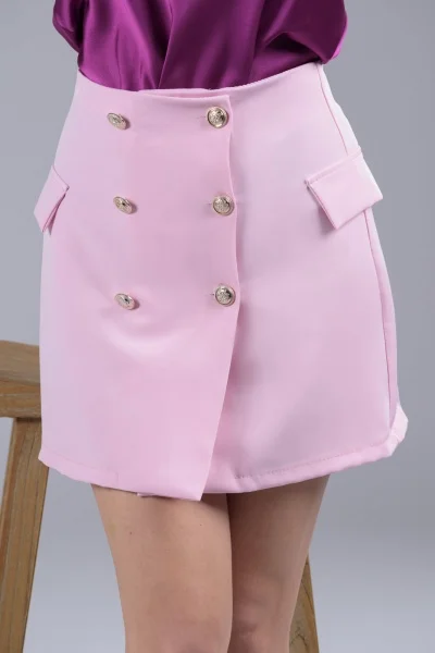 Skirt Envelope Buttoms Pink