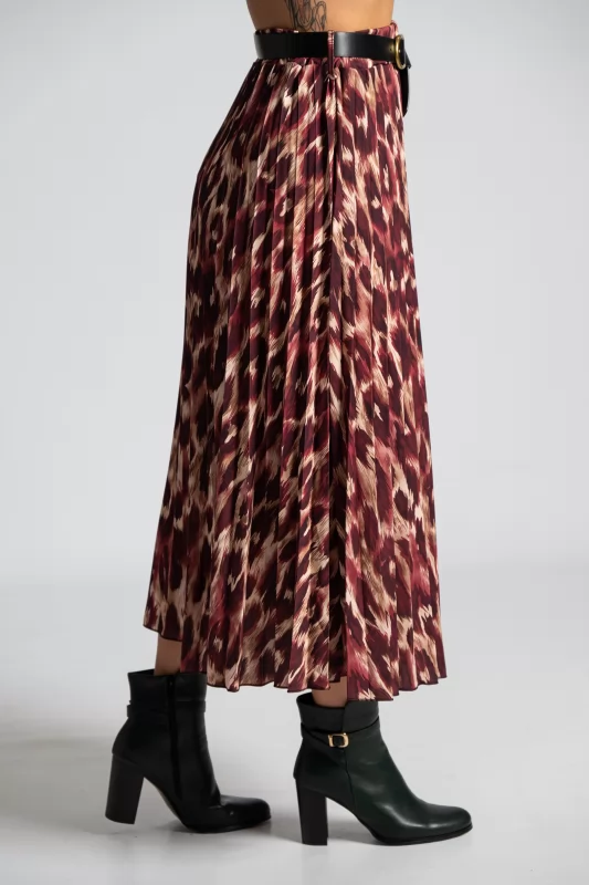 Skirt Maxi Pleated Belt