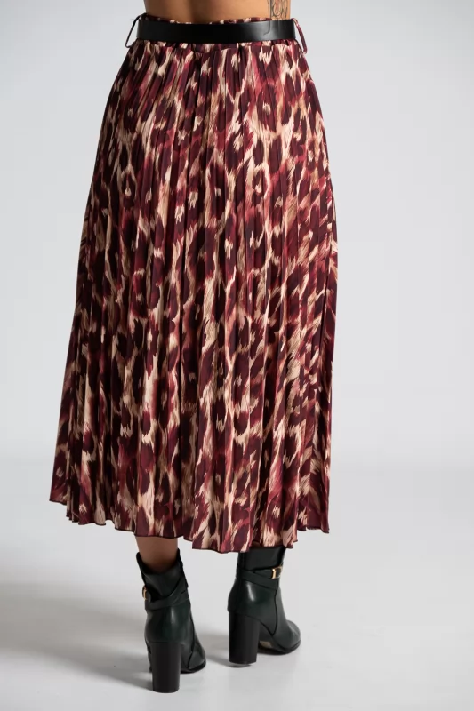 Skirt Maxi Pleated Belt