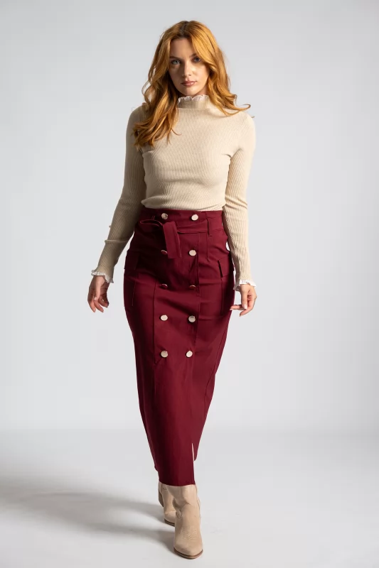 Midi Skirt Buttons