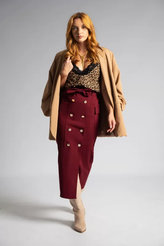 Midi Skirt Buttons