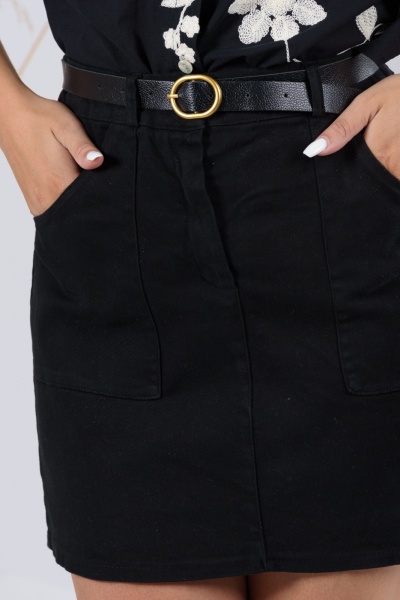 Skirt Mini Jeans Black